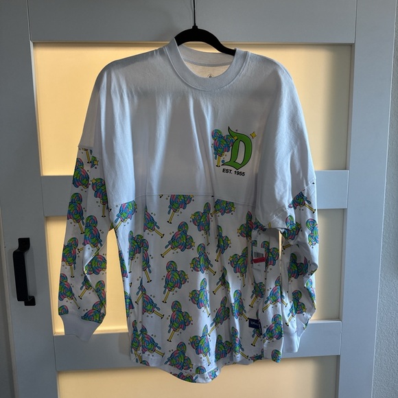 Disney Tops - Disney White and Green Long Sleeve Kids Tee